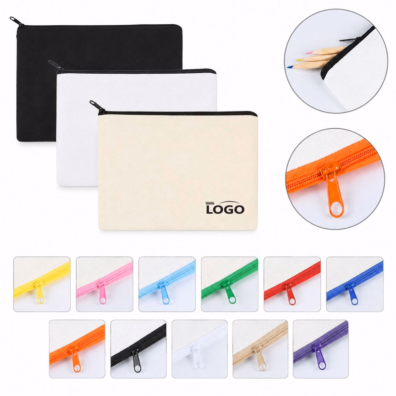Portable Zipper Canvas Pencil Case