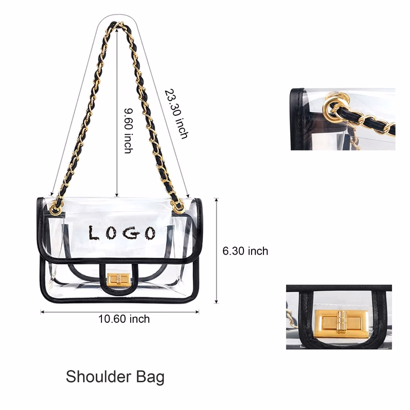 Clear Body Crossbag For Women Stadium Approved