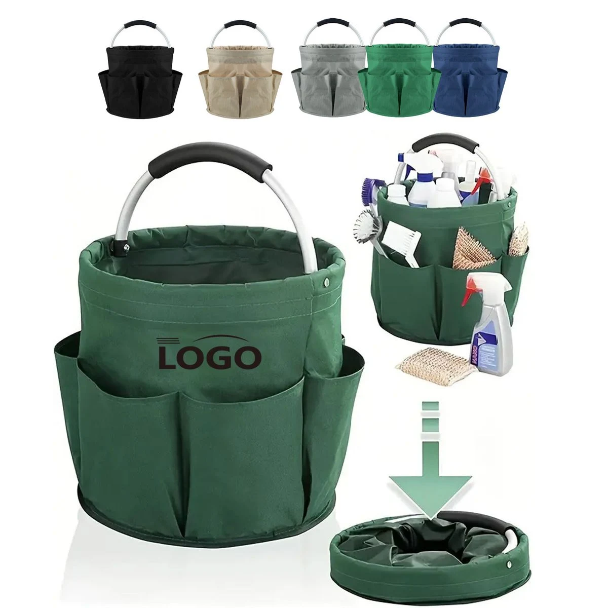 Portable Oxford Cloth Picnic Storage Bucket 1