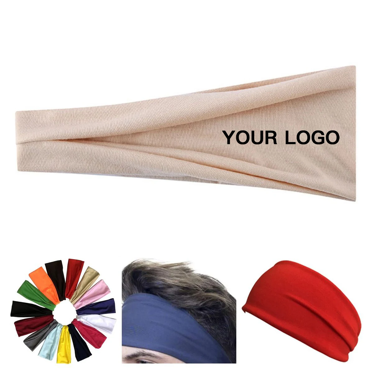 Polyester Moisture Wicking Sweat Headband 1