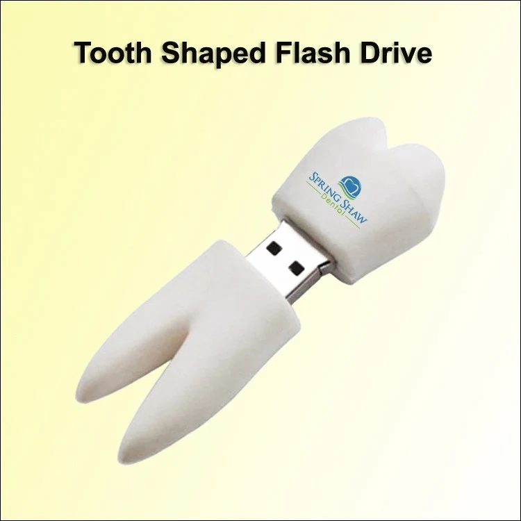 Tooth Shaped Flash Drive / USB - 1 GB Memory 1
