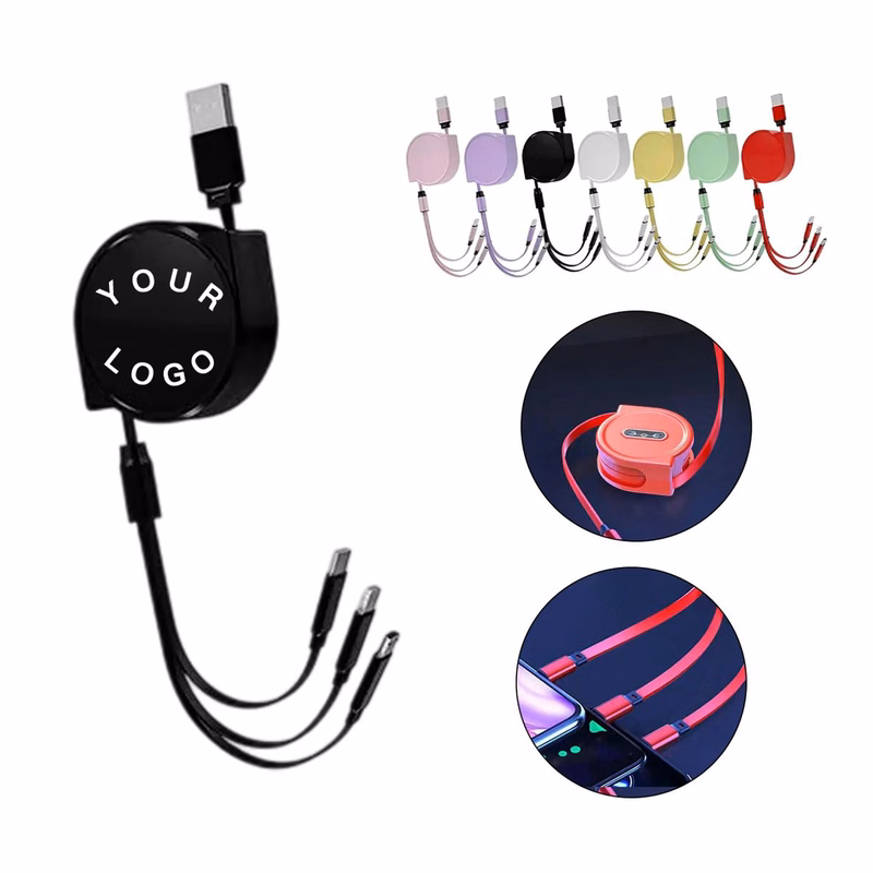 Retractable USB Charging Cable for Travel Use