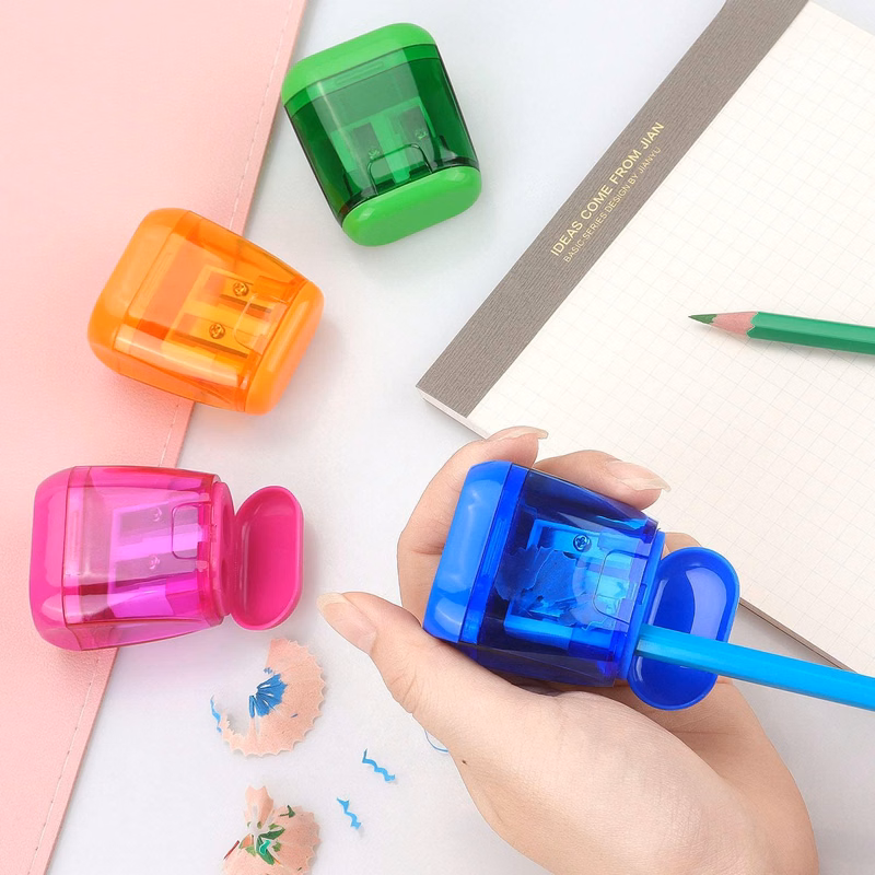 Handheld Pencil Sharpener with Lid