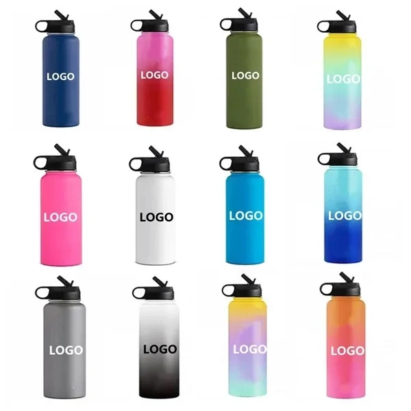 32oz Outdoor Sports Stainless Steel Bottle, custom water bottle with logo imprint 1