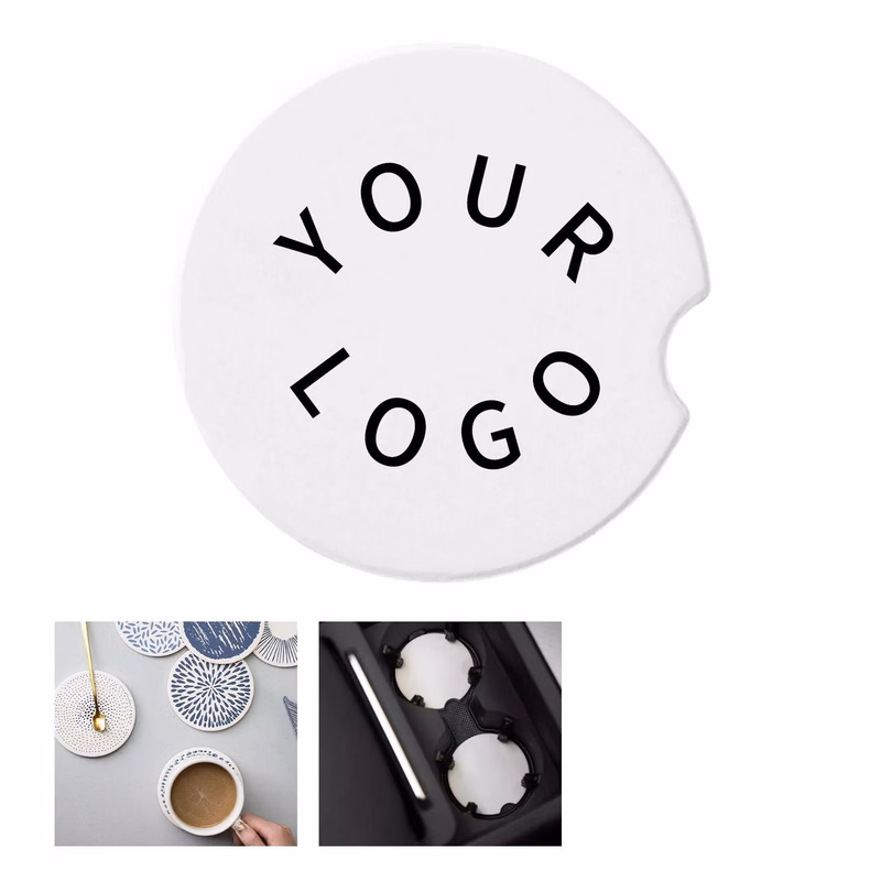 Absorbent Ceramic Car Cup Coaster