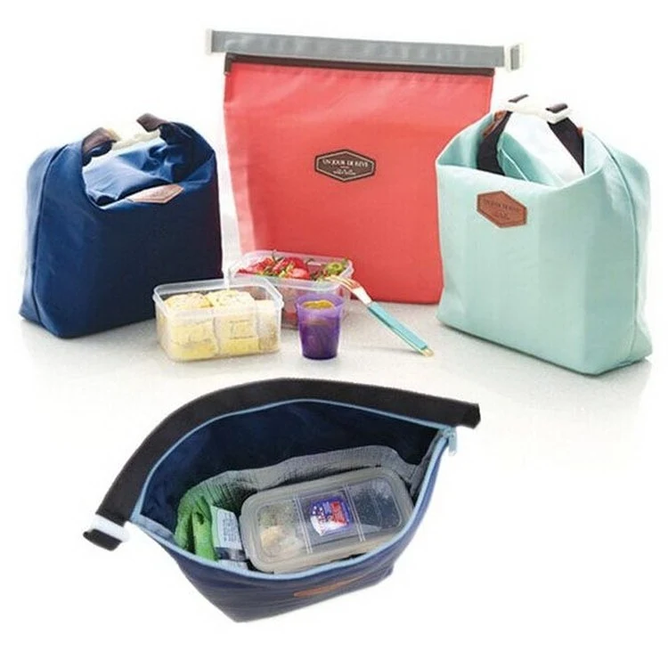 Folding Washable Insulated Cold Storage Pouch Type Lunch Bag 1
