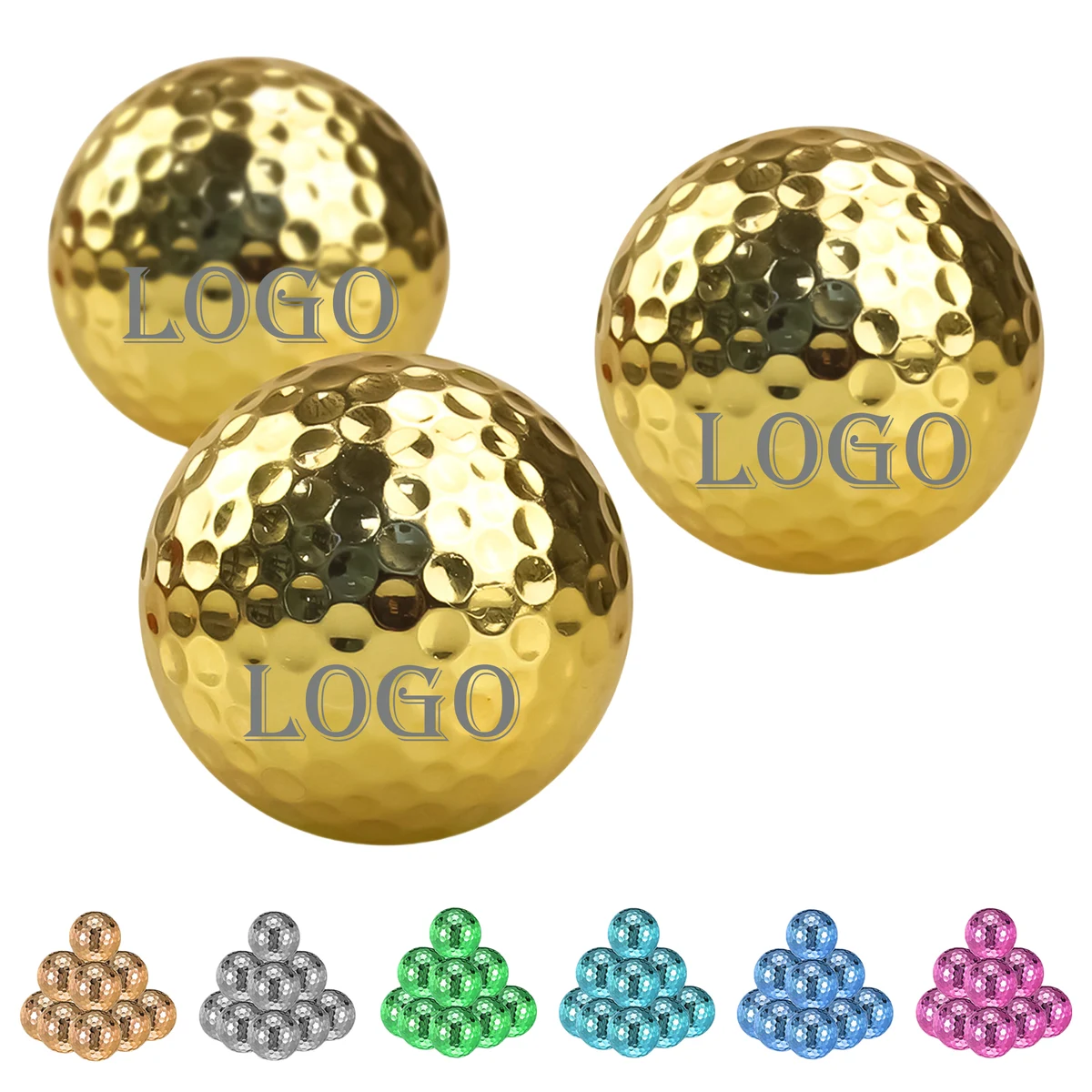 Glossy Electroplate Golf Balls 1