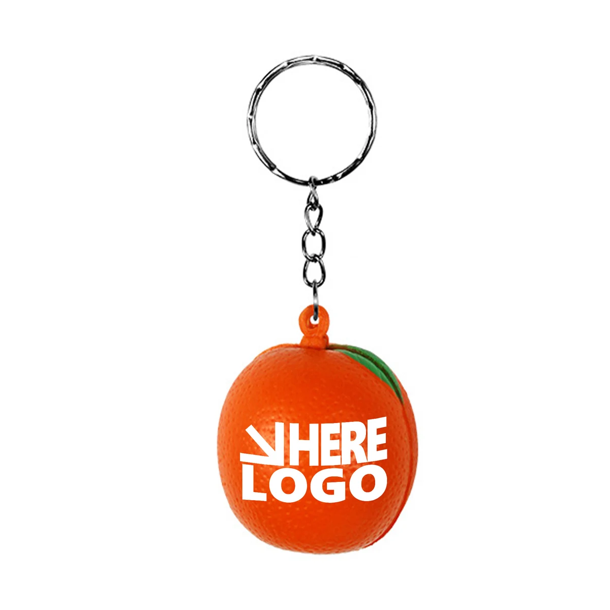 MOQ 20 Orange Stress Relieve Toy Keychain 1