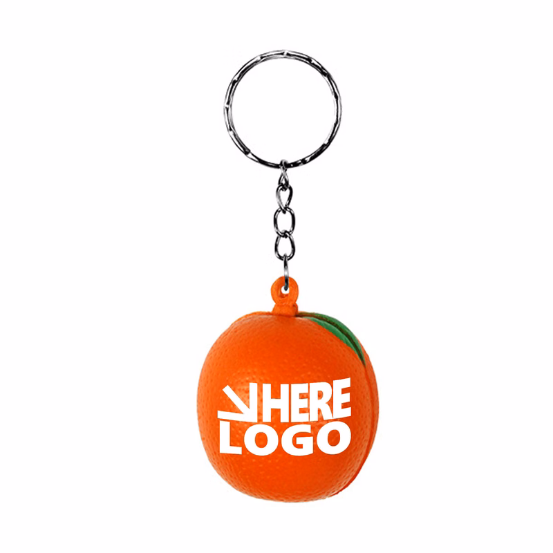 MOQ 20 Orange Stress Relieve Toy Keychain