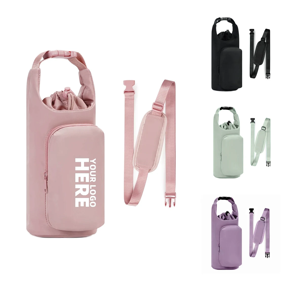Outdoor Portable Crossbody Water Bottle Insulation Cover 1