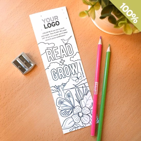 Color Me Plantable Bookmarks