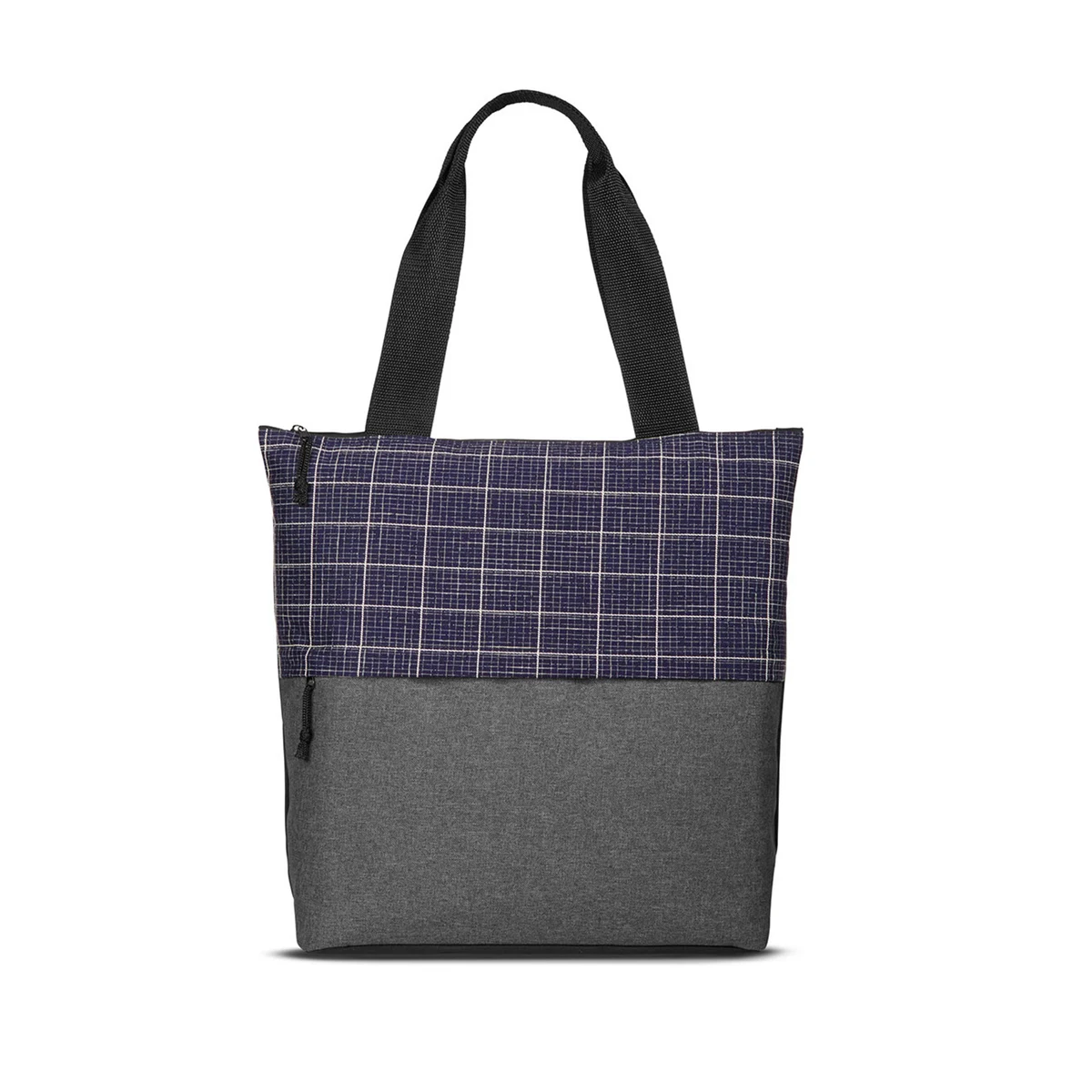 Flannel Check Accent Tote Bag 1