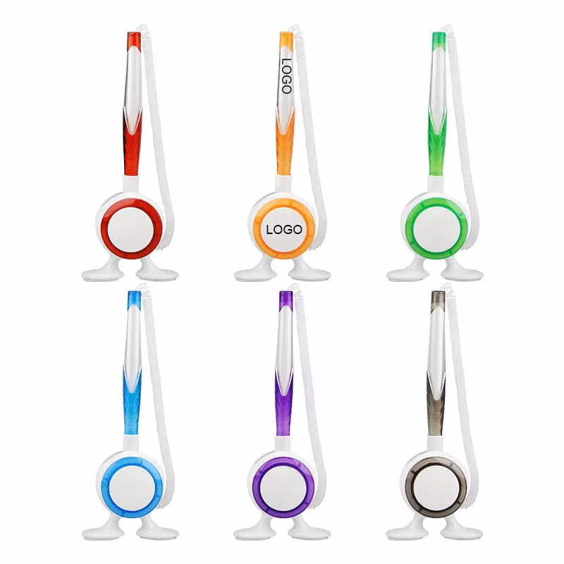 Elastic Rope Adhesive-Backed Base Ballpoint Pen