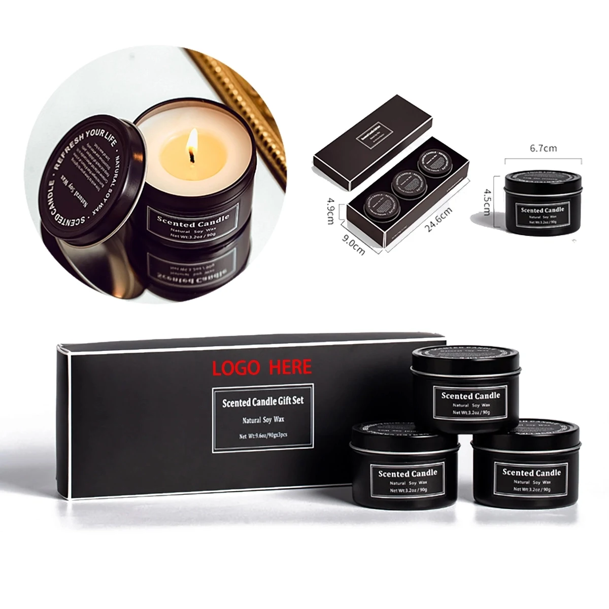 Candles For Home Scented 3 Pack 1