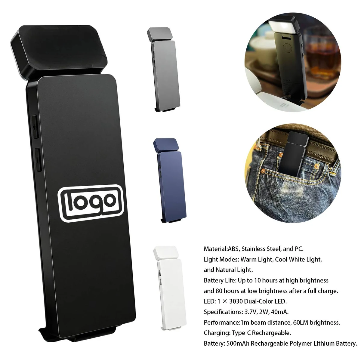 Mini Portable Clip-On Reading Light 1