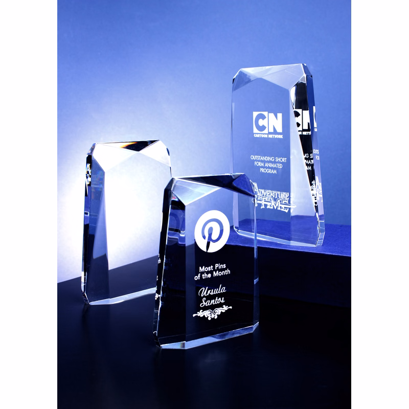 6" Lucite Beveled Rectangle Award