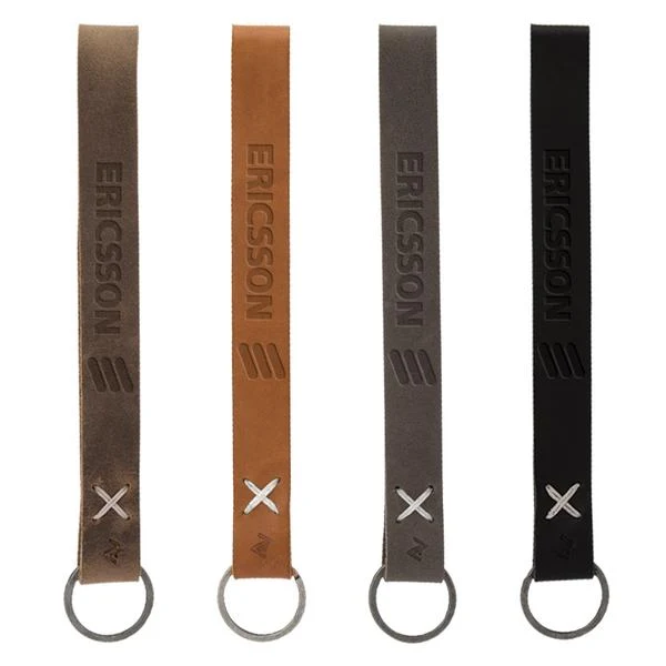 Hayward Leather Wrist Keychain with Metal Split-Ring 1