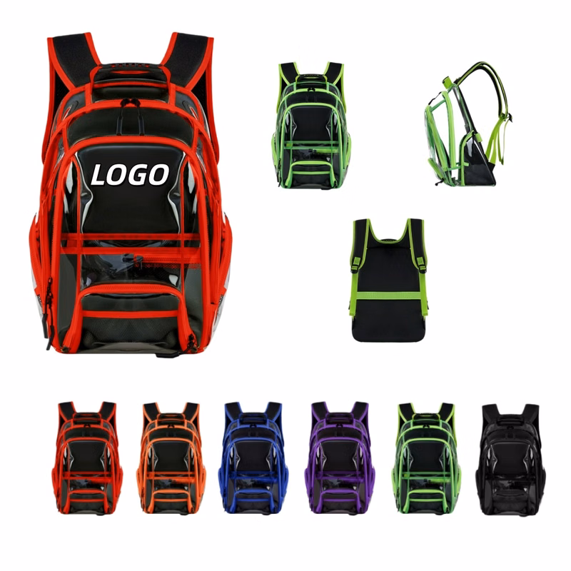 Large Shoe Compartment Transparent Backpack