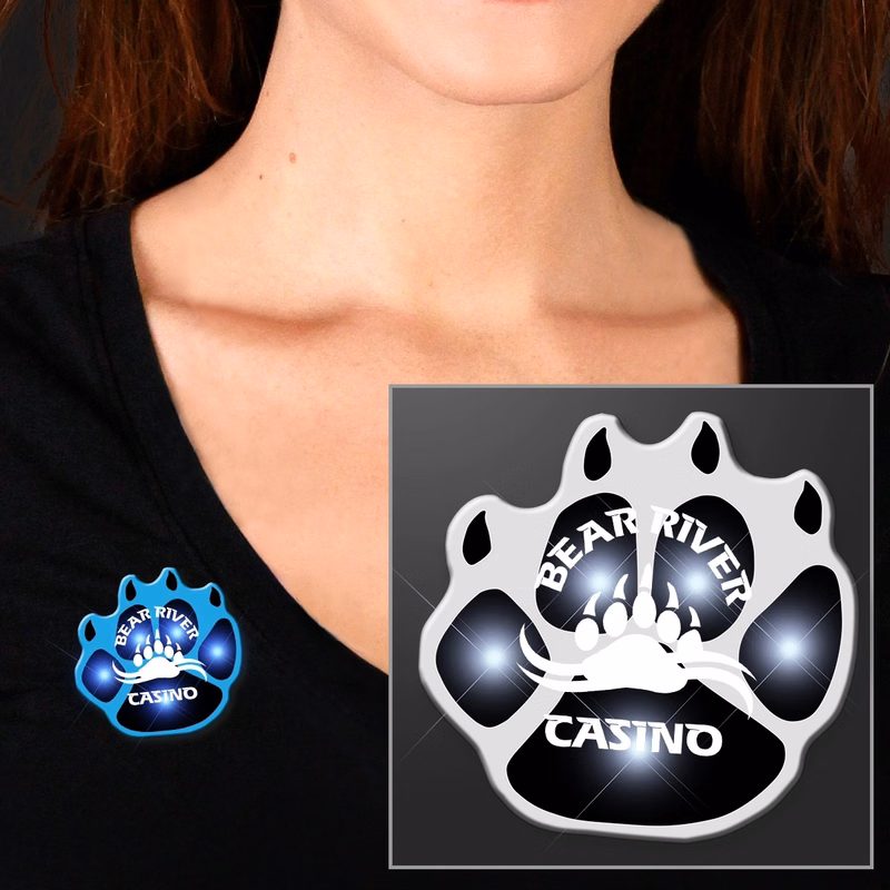 Flashing Paw Print Lights
