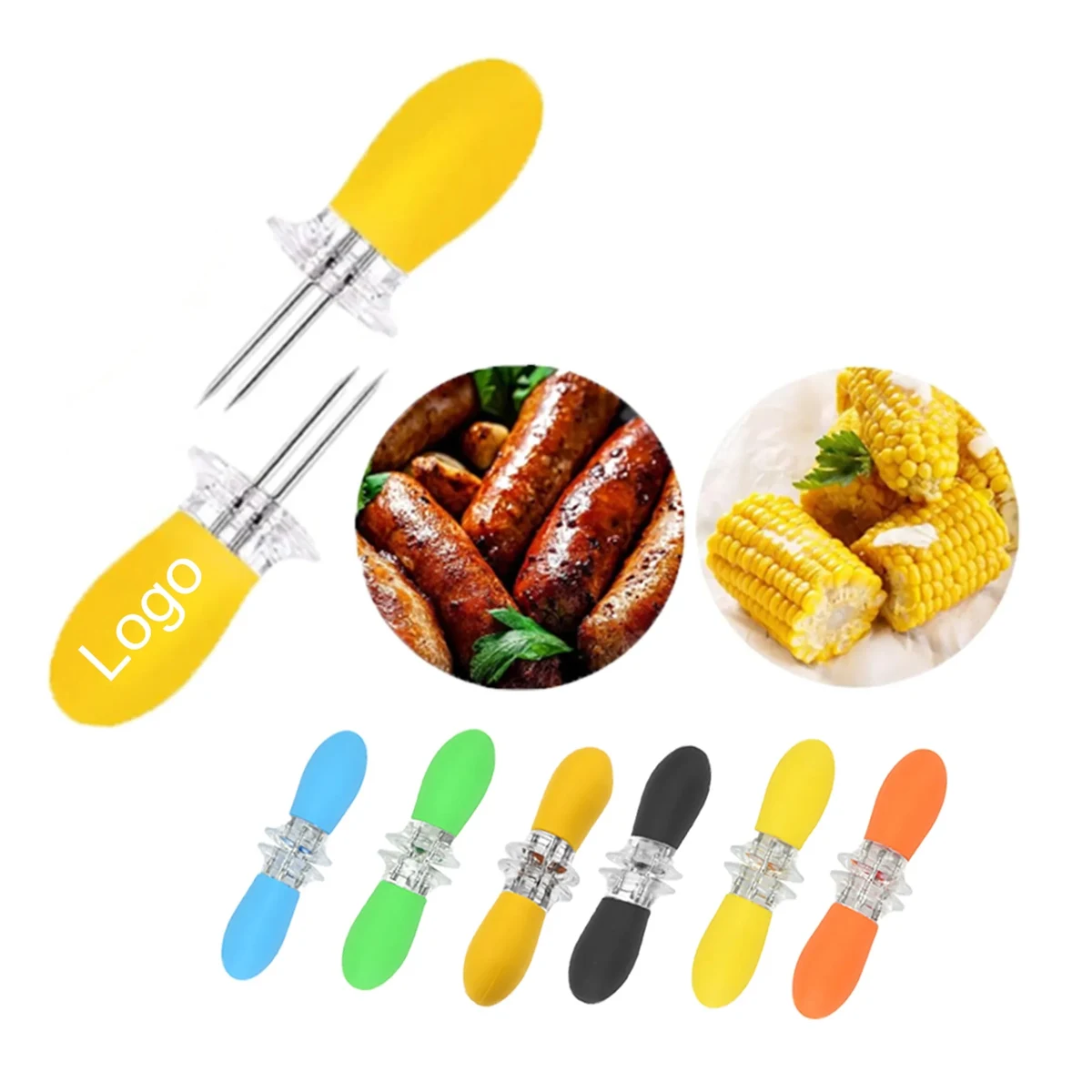 MOQ 20 Anti Scald Corn Forks for Cooking and BBQ 1