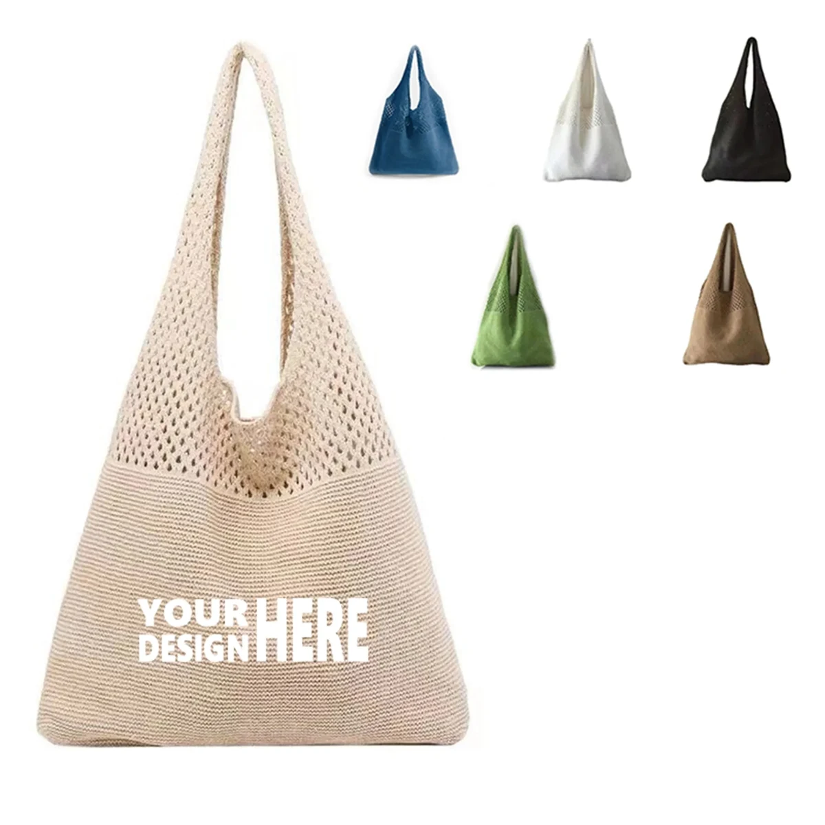 Crochet Mesh Tote Bag 1