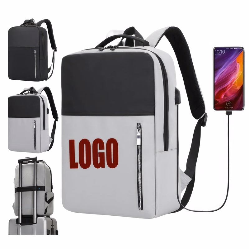 Business Travel School Laptop Backpack with USB Port