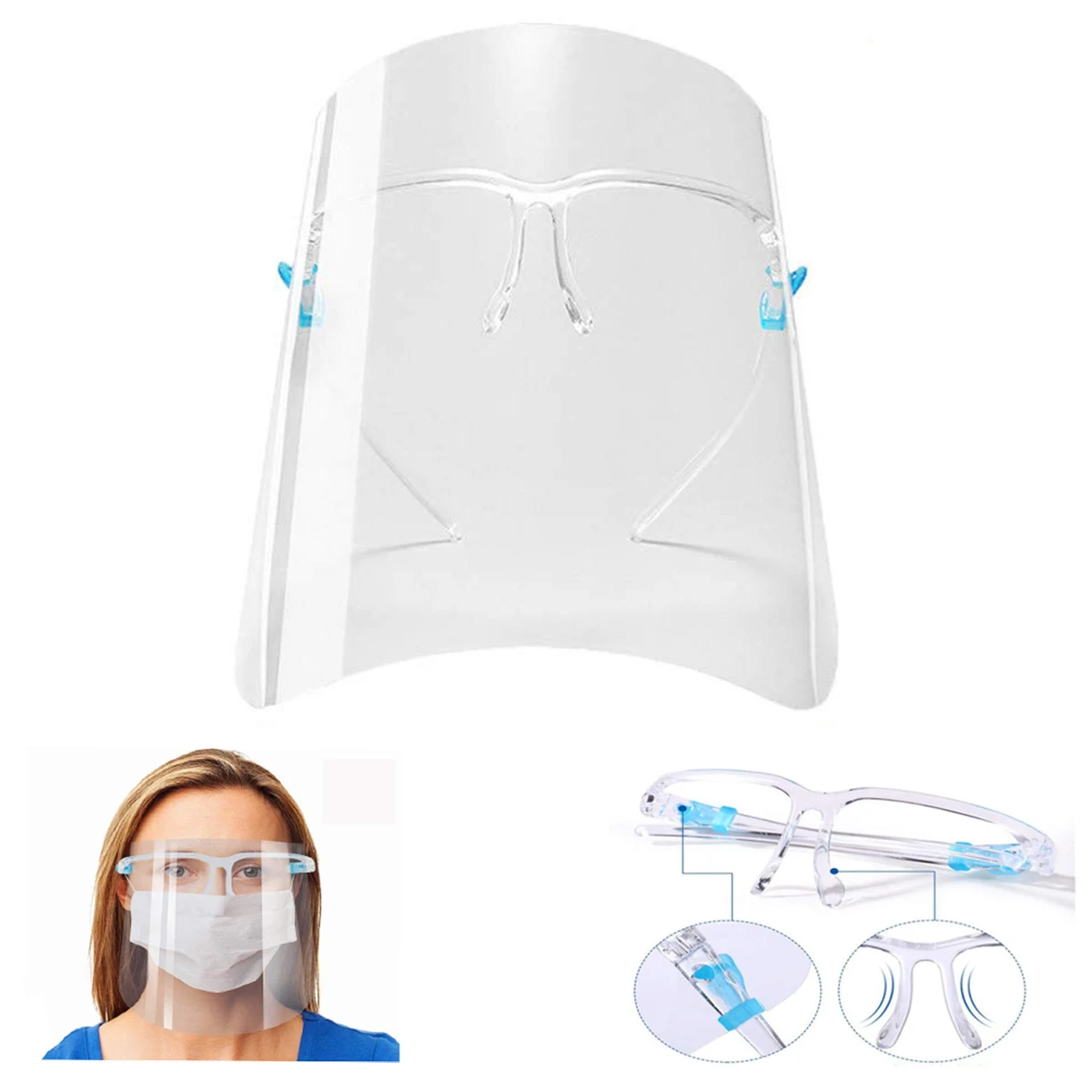 PET Face Shield Plastic Glasses Frame 1