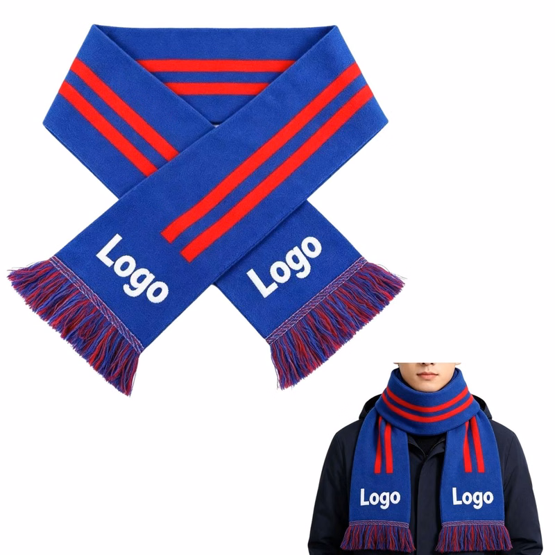 Custom Fringed Acrylic Fan Scarf