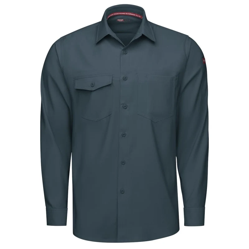 Red Kap Men's Cooling Long Sleeve Work Shirt - TSM4 1