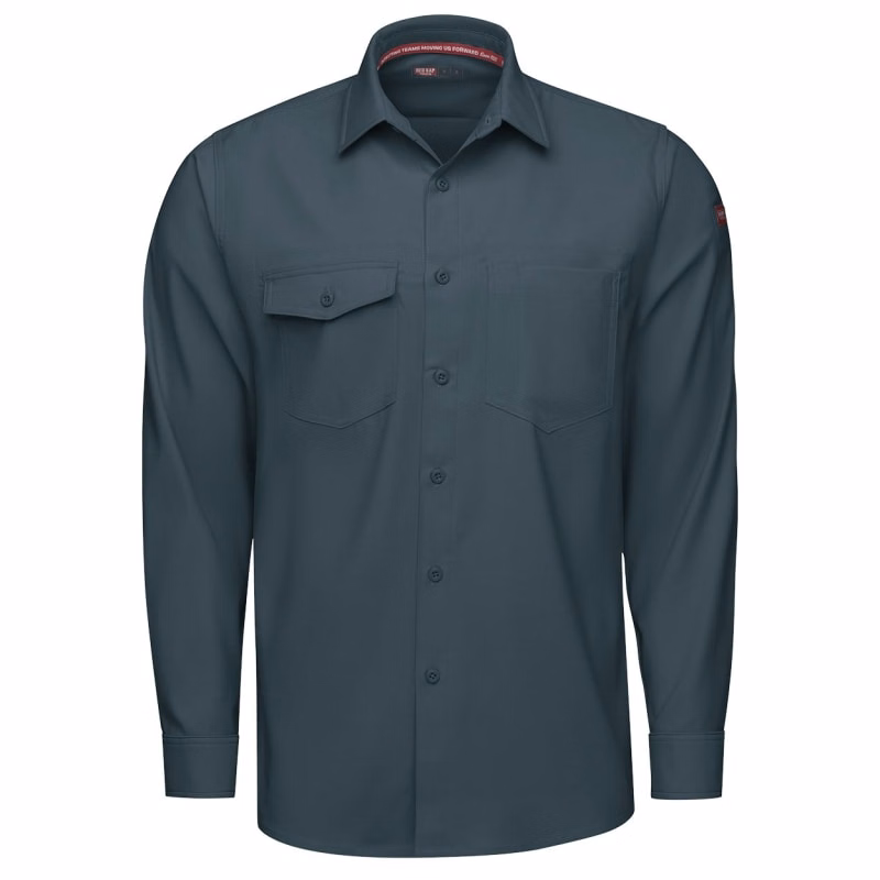 Red Kap Men's Cooling Long Sleeve Work Shirt - TSM4