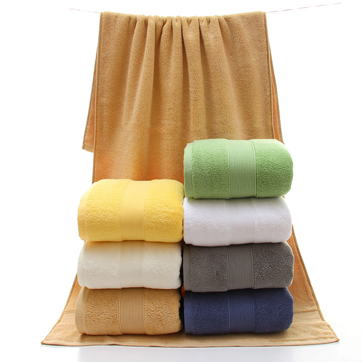 27.56 x 55.12 Inches Combed Cotton Bath Towel Sheet 1