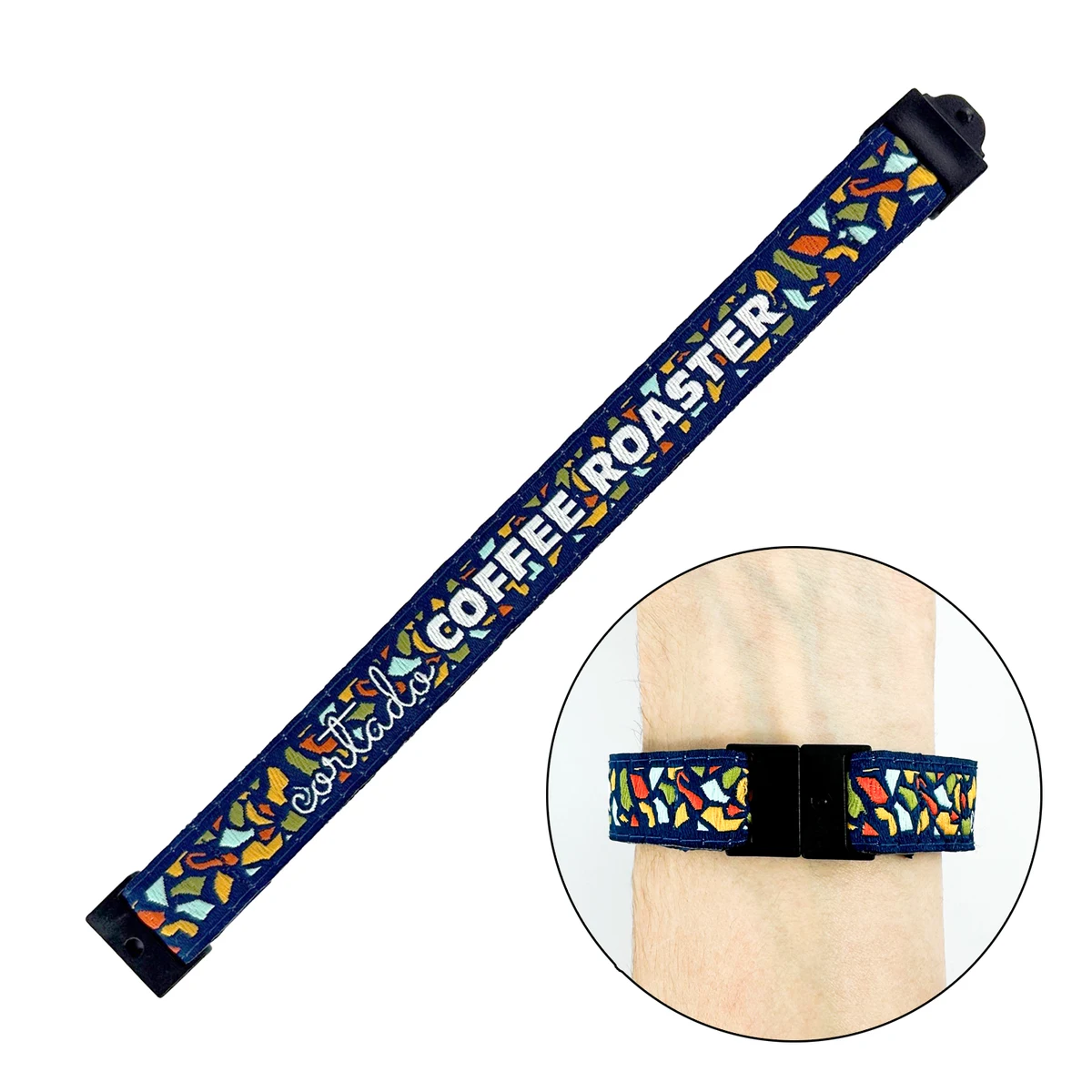 5/8" Woven Wristband - "Elite" Weave 1