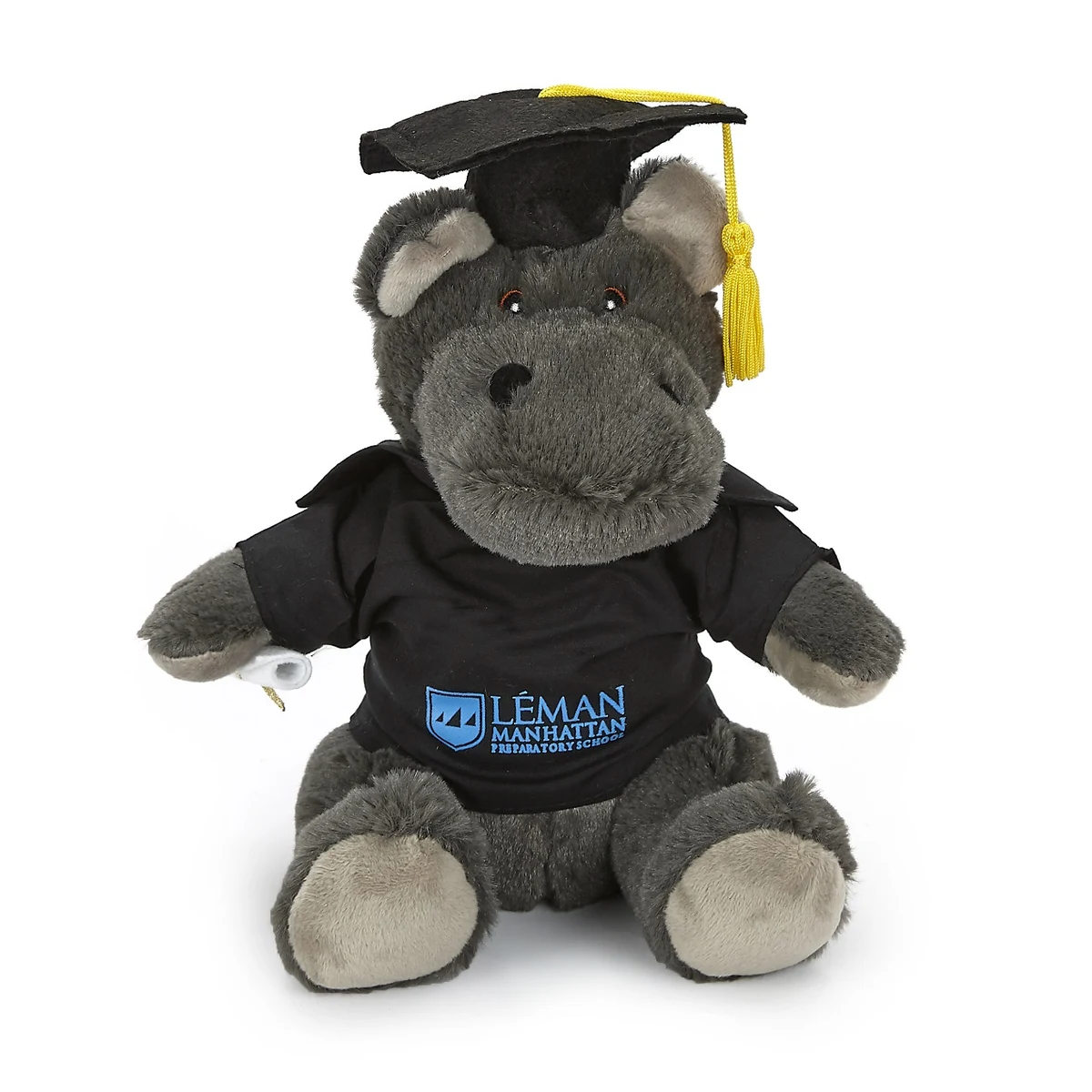Extra Soft Style 10" Hippo with Graduation Uniform 1