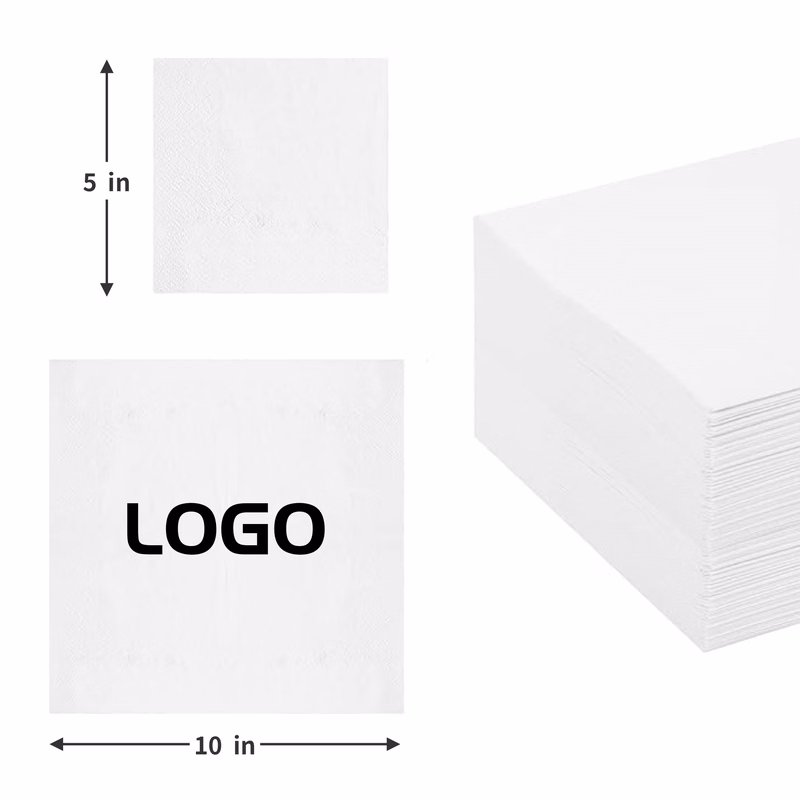 Thick 10-Inch Square Custom Printed Napkin