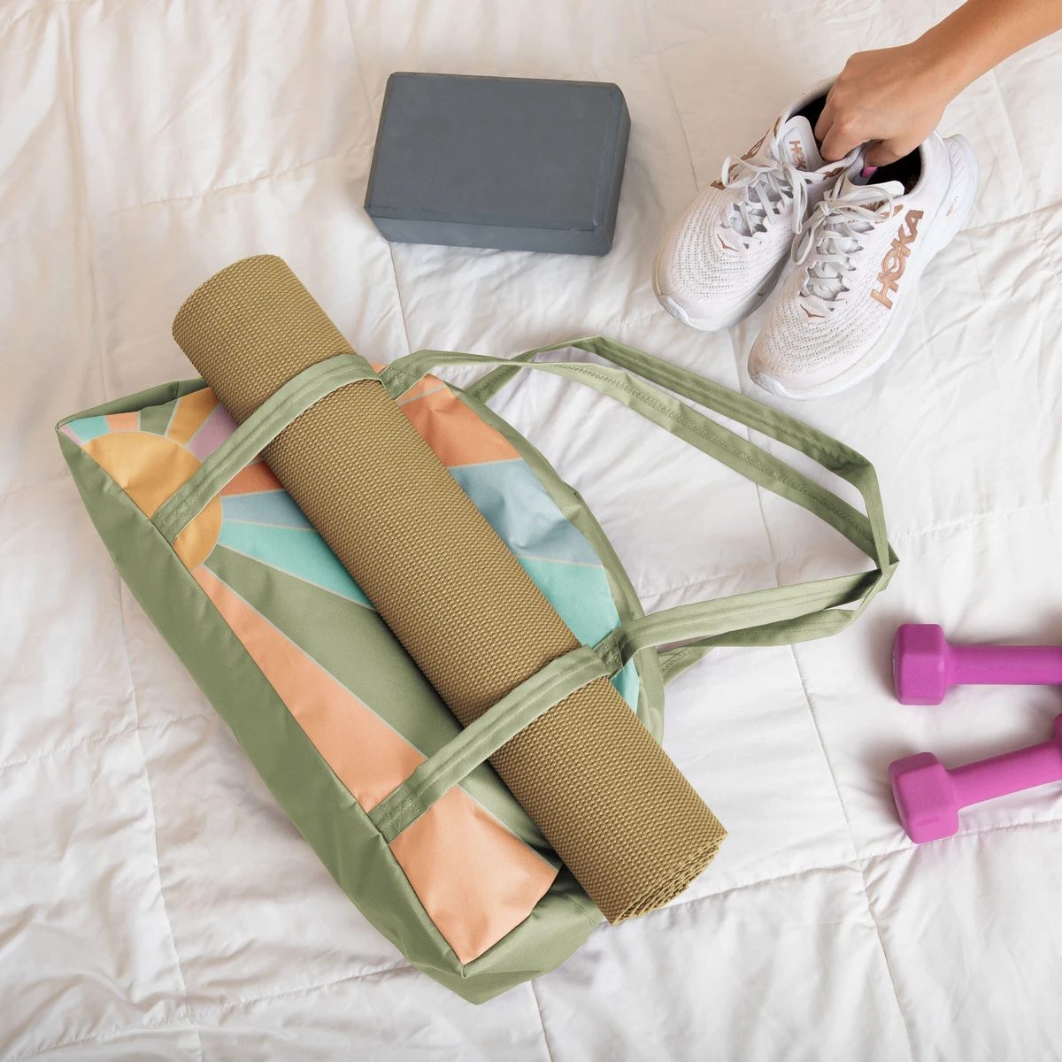 SOMEWHERE YOGA TOTE - 4CP POLY 1