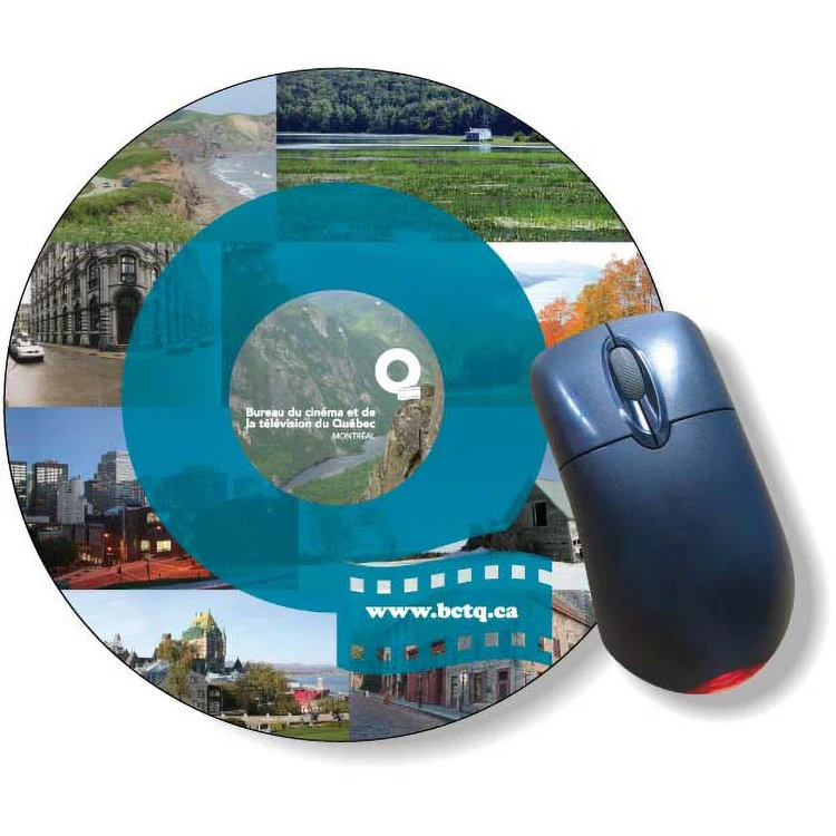 Slimline Mouse Mat Stock Circle Shape (7.85" Dia.) Digital Full Colour 1
