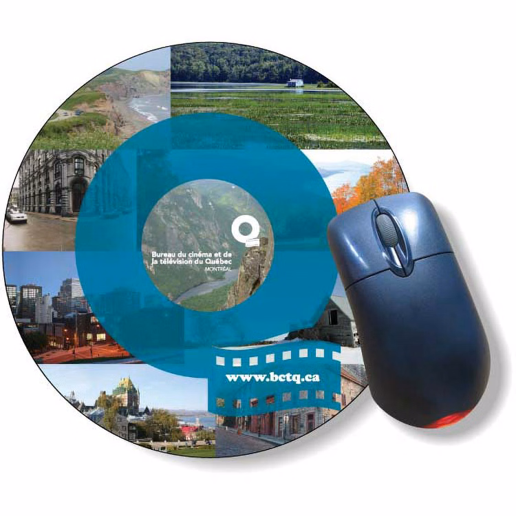 Slimline Mouse Mat Stock Circle Shape (7.85" Dia.) Digital Full Colour