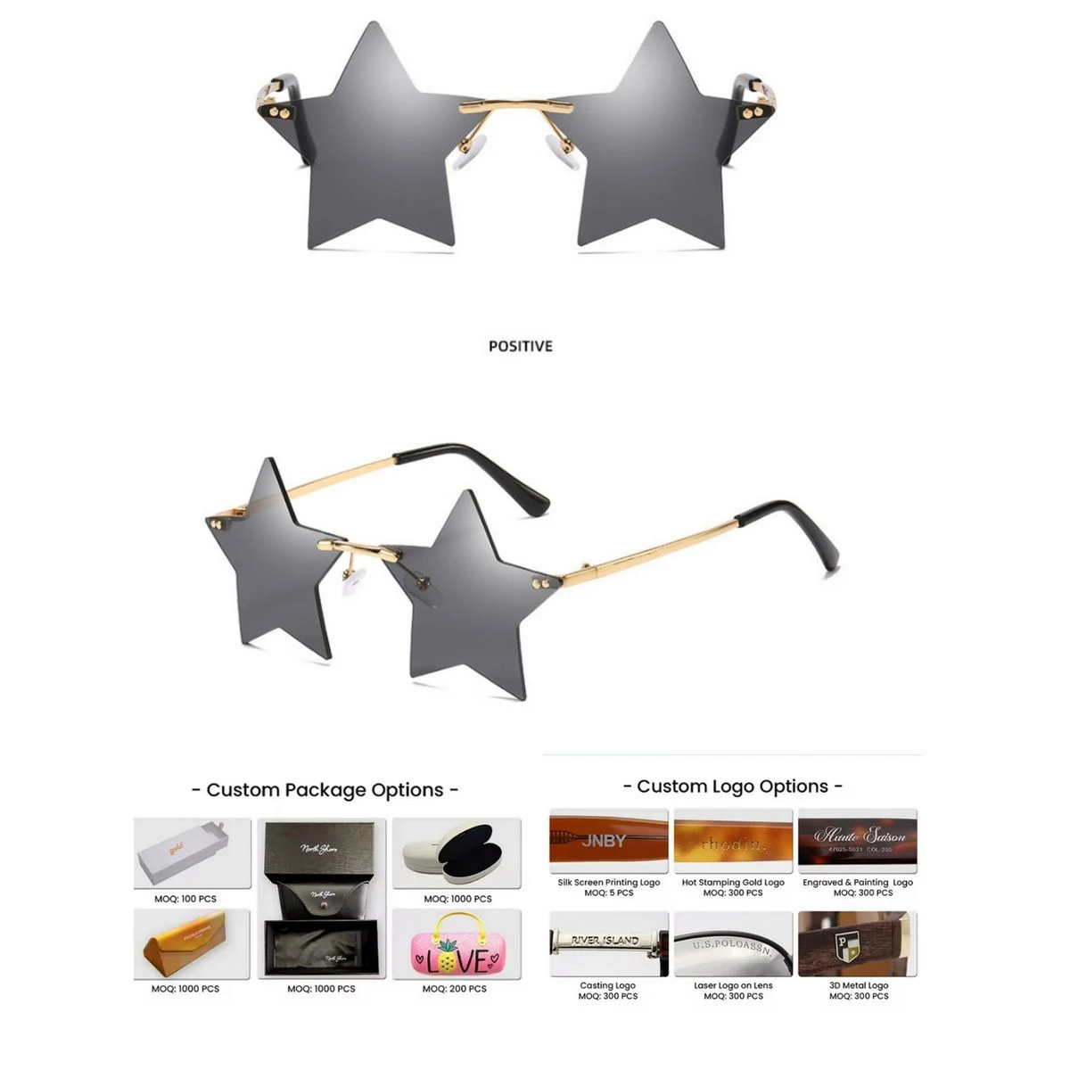 Pentagram Personalized Trendy Party Eyeglasses 1