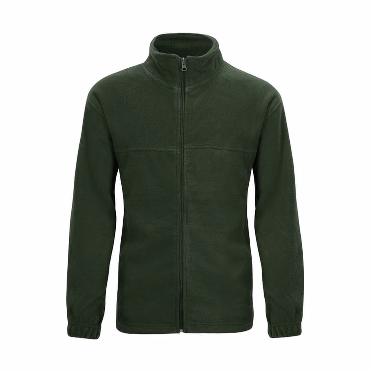 Youth Polar Fleece Jackets - 10/12 (M) Hunter Green Full Zip