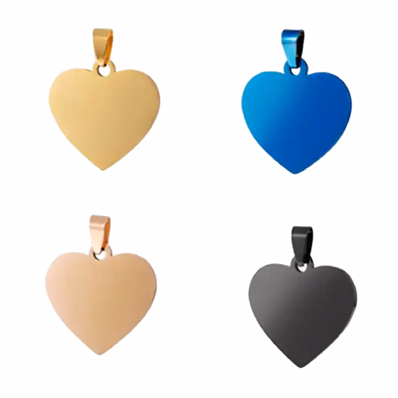 Heart Style Stainless Steel Pet Tag