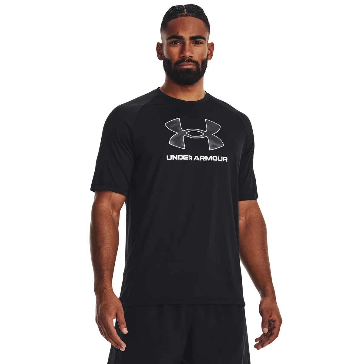 Men's UA Tech Big Logo Print Fill Short Sleeve 1