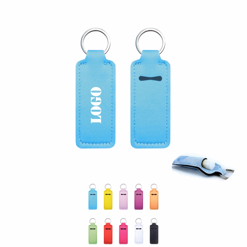 Colorful Lip Balm Holder Keychain for Pocket Bag Accessories
