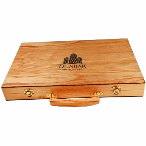 Backgammon Game with an engraved top