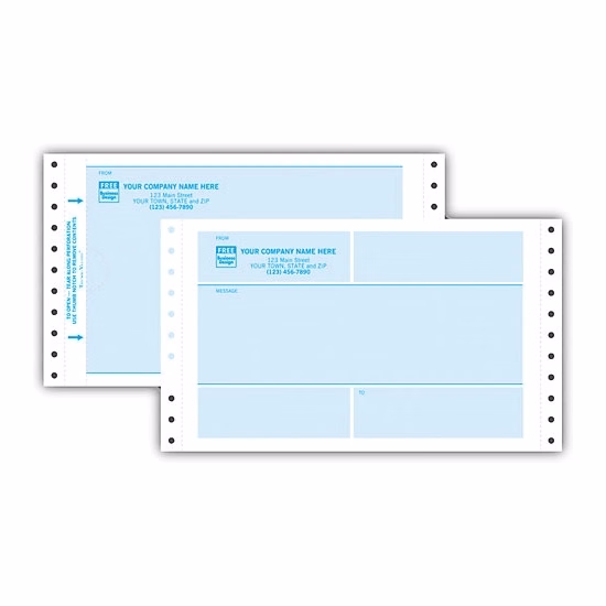 Self-Mailer, Continuous One-Way