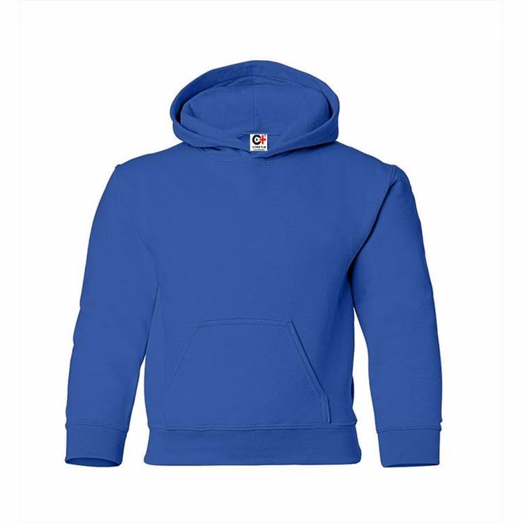 Kids' Hooded Pullover Royal Large