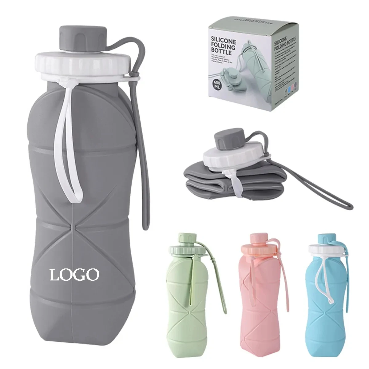 20oz Collapsible Water Bottle 1