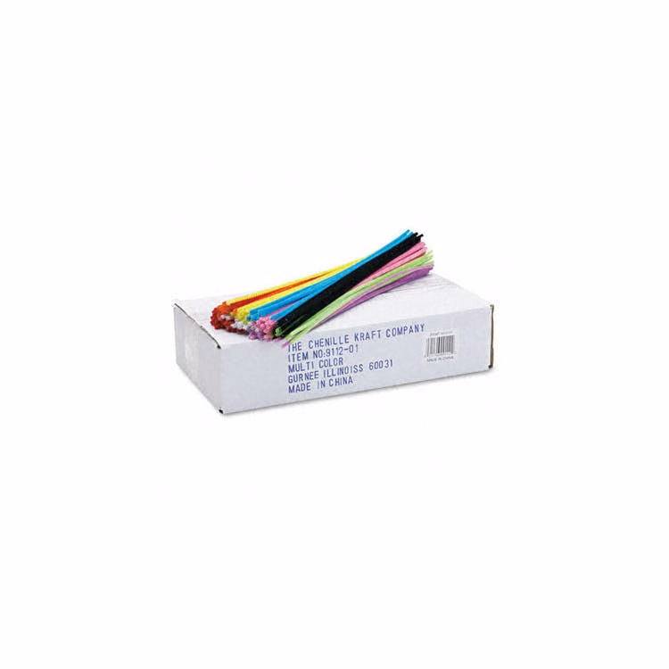 Regular Stems (Pipe Cleaners) - 12" Long Assorted Colors