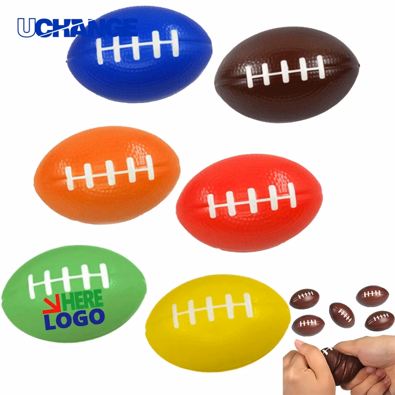 Rugby-Shaped PU Foam Stress Ball