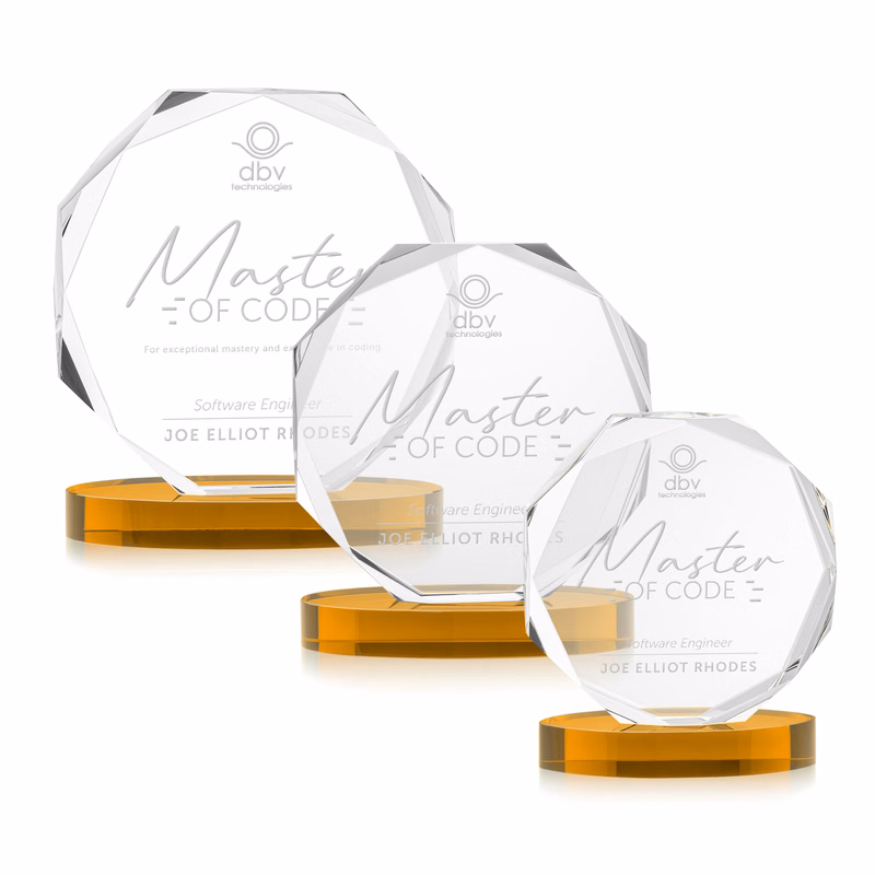 Acadian Award on Alberton Base - Amber