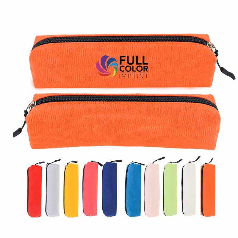 MOQ:10pcs Solid Color School Pencil Case